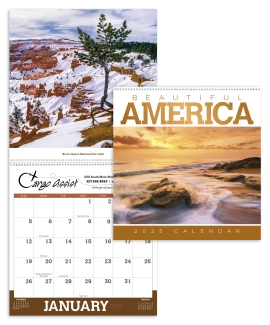 Product: Beautiful America Calendar II, Spiral with Bottom Imprint