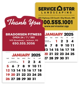 Product: Vinyl 2-Color Stick Up Grid, English Calendar (13-Month)