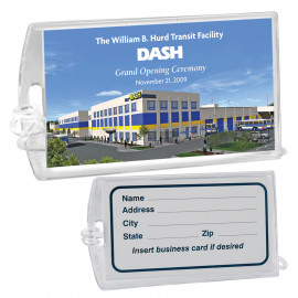 Product: Executive Luggage Tag w/ Clear Loop Strap
