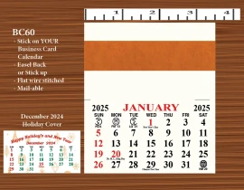 Product: Easel Sticker Business Card Calendar