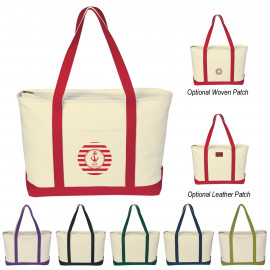 Product: LARGE HEAVY COTTON CANVAS BOAT TOTE BAG