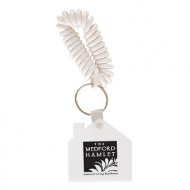 Product: House Shape Key Tag w/ Coil