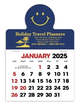 Product: Smiley Face Stick Up Calendar