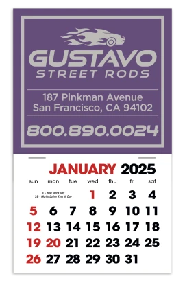 Product: Square Stick Up Calendar