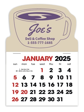 Product: Coffee Cup Stick Up Calendar