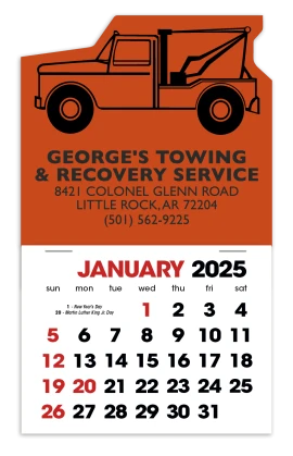 Product: Wrecker Stick Up Calendar