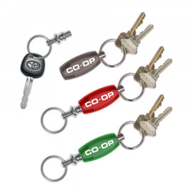Product: Oval Key Tag W/ Detachable Valet Keychain