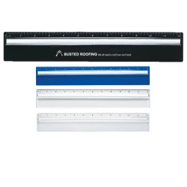 Product: PLASTIC 12" RULER WITH MAGNIFYING GLASS