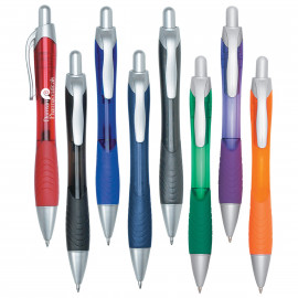 Product: RIO BALLPOINT PEN WITH CONTOURED RUBBER GRIP