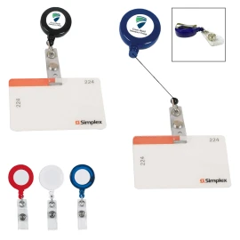 Product: RETRACTABLE BADGE HOLDER WITH LAMINATED LABEL