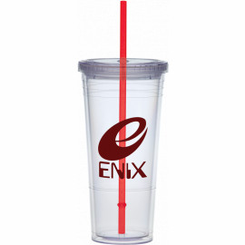 Product: 24 oz. Carnival Cup Collection w/ Red Straw