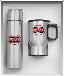 Product: Two Piece Stainless Steel City Super Saver Set