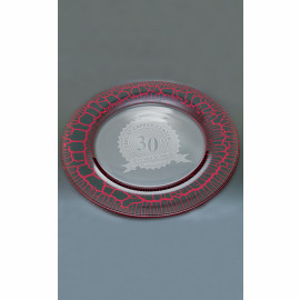 Product: Large Red Leopard Plate