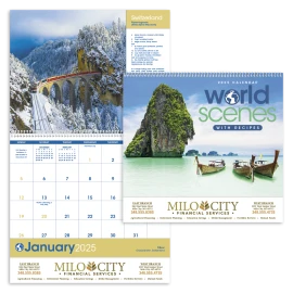 Product: World Scenes with Recipe Calendar