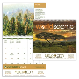 Product: World Scenes with Recipe Calendar
