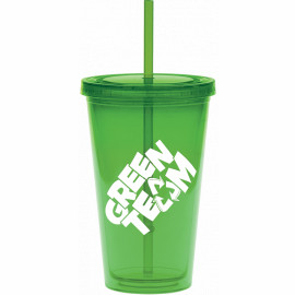 Product: 20 oz. Color Carnival Cup w/ Green Straw
