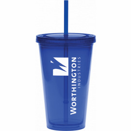 Product: 20 oz. Color Carnival Cup w/ Blue Straw