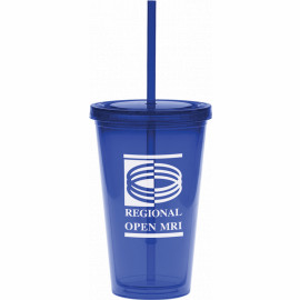 Product: 16 oz. Color Carnival Cup Collection w/ Blue Straw