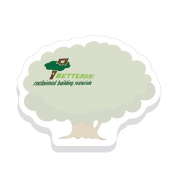 Product: BIC 4"x3" Adhesive Die Cut 25 Sheet Notepad (Tree)