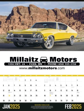 Product: Muscle Cars Calendar