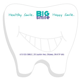 Product: Souvenir® 3"x3" Adhesive Die Cut 25 Sheet Notepad (Tooth)