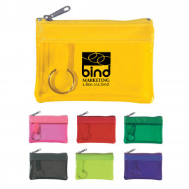 Product: TRANSLUCENT ZIPPERED COIN POUCH