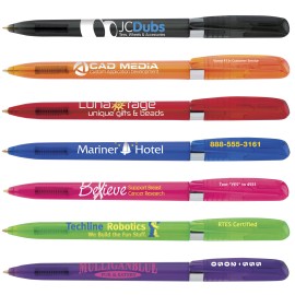 Product: BIC Pivo Clear Retractable Ballpoint Pen w/ Chrome Plated Ring