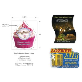 Product: 20 Mil Custom Shape Magnet (10.01 to 12 Square Inches)