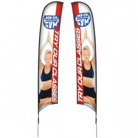 Product: 17' Razor Double Sided Sail Sign Kit w/ Spike Base