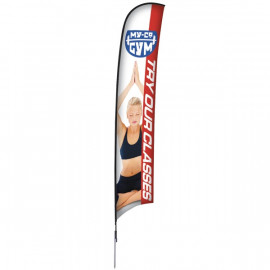 Product: 17' Razor Single Sided Sail Sign Kit w/ Spike Base