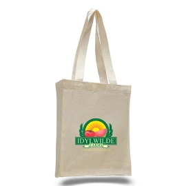 Product: 12 Oz. Canvas Book Tote Bag w/ Full Gusset