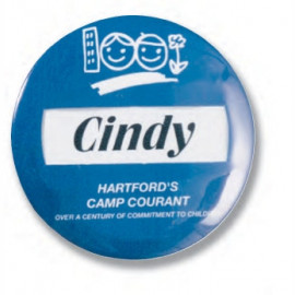 Product: Round Window Button w/ Safety Pin (3 1/2")