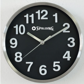 Product: Stainless Steel Deluxe Black Dial Wall Clock (10")
