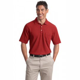 Product: Port Authority ® EZCotton Pique Pocket Polo