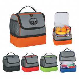 Product: TWO COMPARTMENT LUNCH PAIL BAG