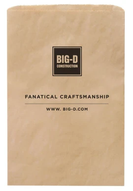 Product: Natural Kraft 100% Recycled Paper Merchandise Bag (12"x18"x2 3/4")