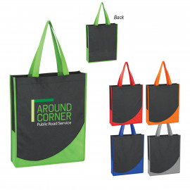 Product: NON-WOVEN TOTE BAG WITH ACCENT TRIM