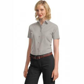 Product: Port Authority® Ladies Short Sleeve Value Poplin Shirt