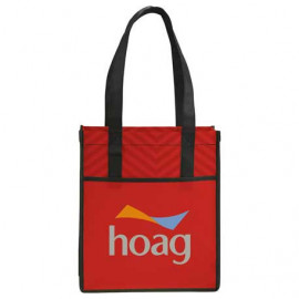 Product: Printed Chevron Non-Woven Shopper Tote