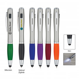 Product: TRIO PEN WITH LED LIGHT AND STYLUS