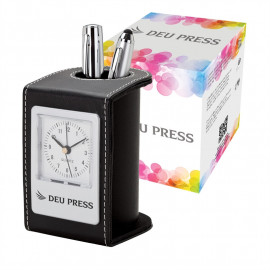 Product: Alba Desk Clock & Pen Cup