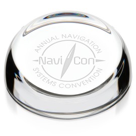 Product: Clear Slant-Top Paperweight