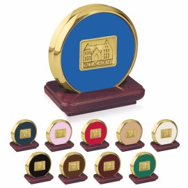 Product: Two Coasters with Solid Cherry or Walnut Tray