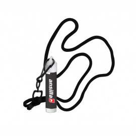 Product: SPF 15 Lip Balm in White Tube with Hook Cap and Cord