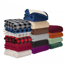 Product: Brookline Micro Mink Sherpa Blanket