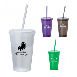 Product: Kraze 16 oz. Tumbler & Straw