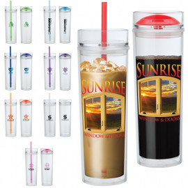 Product: Jomocha 16 oz. Double Lid Hot / Cold Tumbler