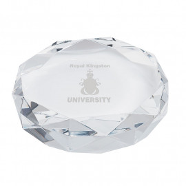 Product: Rimini Gem Cut Crystal Paperweight