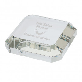 Product: Taranto Square Crystal Paperweight