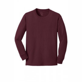 Product: Port & Company® Youth Long Sleeve 5.4-oz 100% Cotton T-Shirt